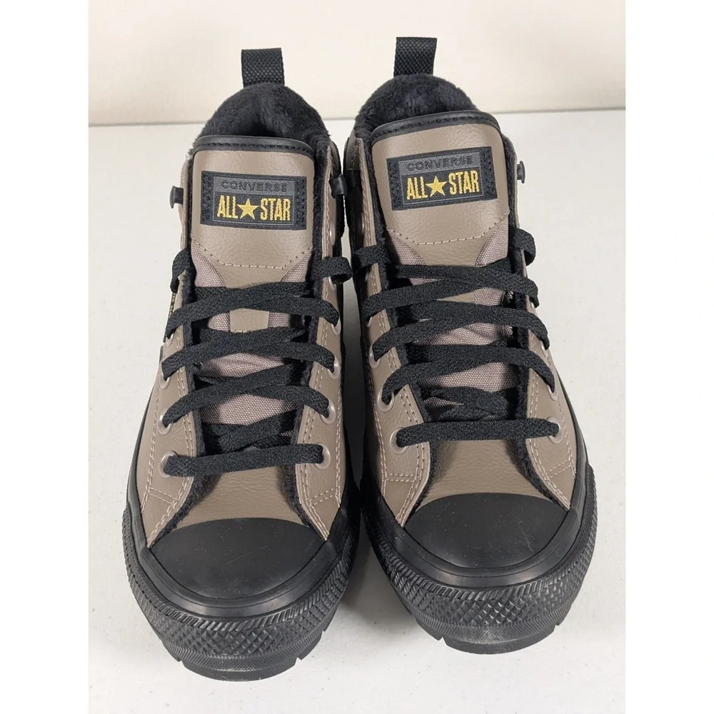 Converse Chuck Taylor Malden Street Boots Mens 7 Taupe Mid Shoes A14619C